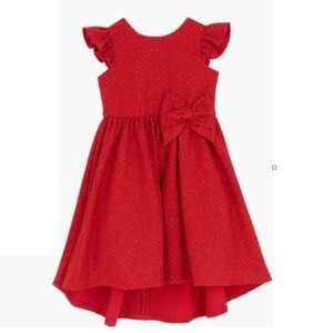 Rare Editions Girls Formal Red Sparkly Dress Size 4/4T
